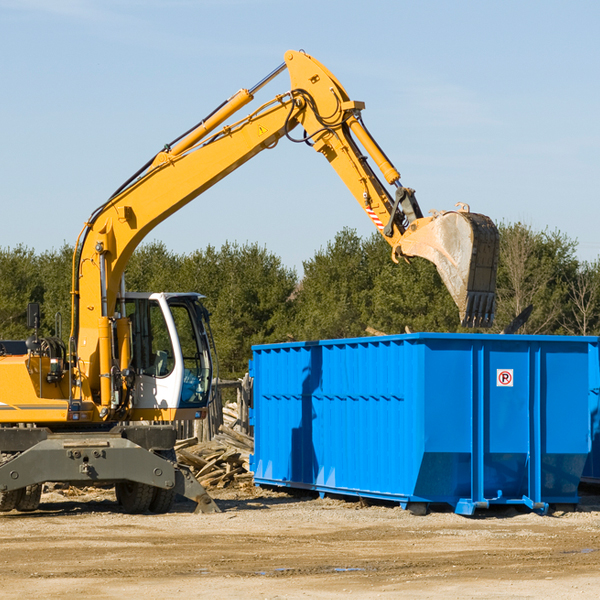 are there any restrictions on where a residential dumpster can be placed in Leeds ME